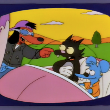 The Itchy & Scratchy & Poochie Show, The Simpsons - T-Shirt - The Fandom Store