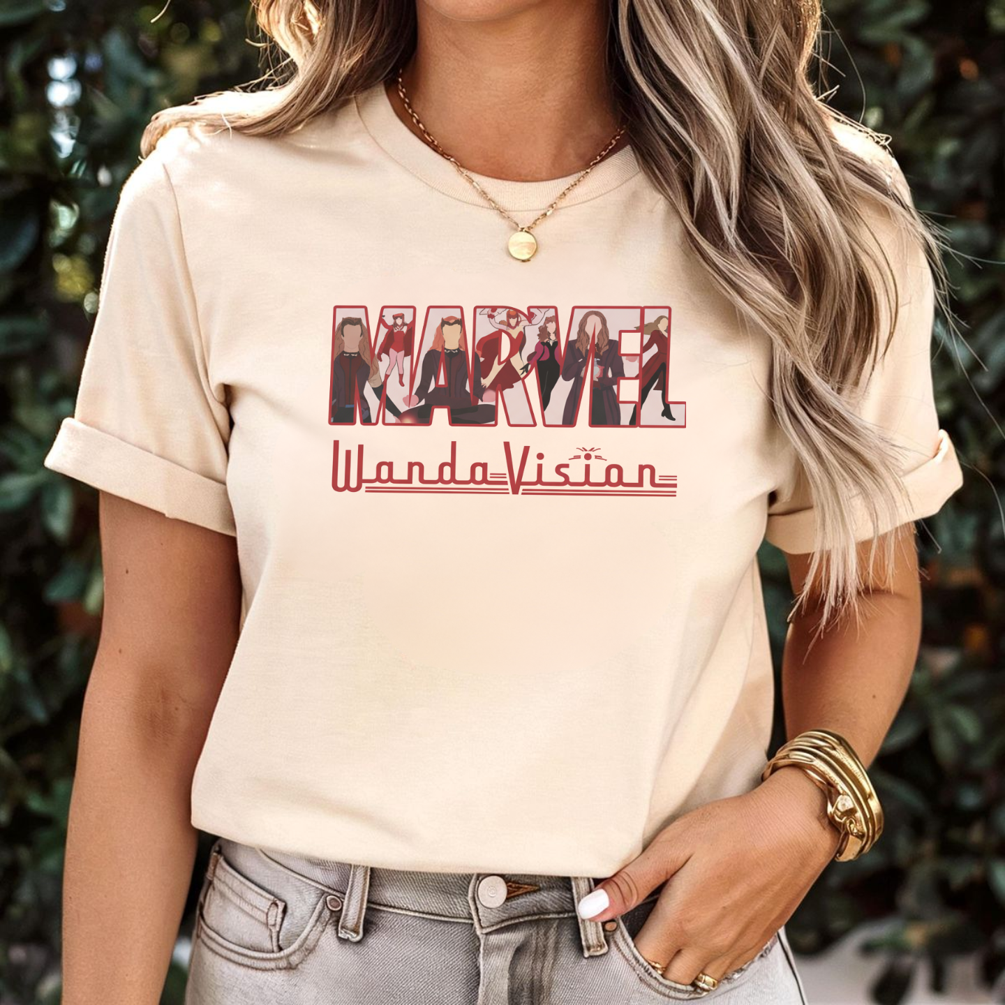 WandaVision Marvel Logo - T-Shirt