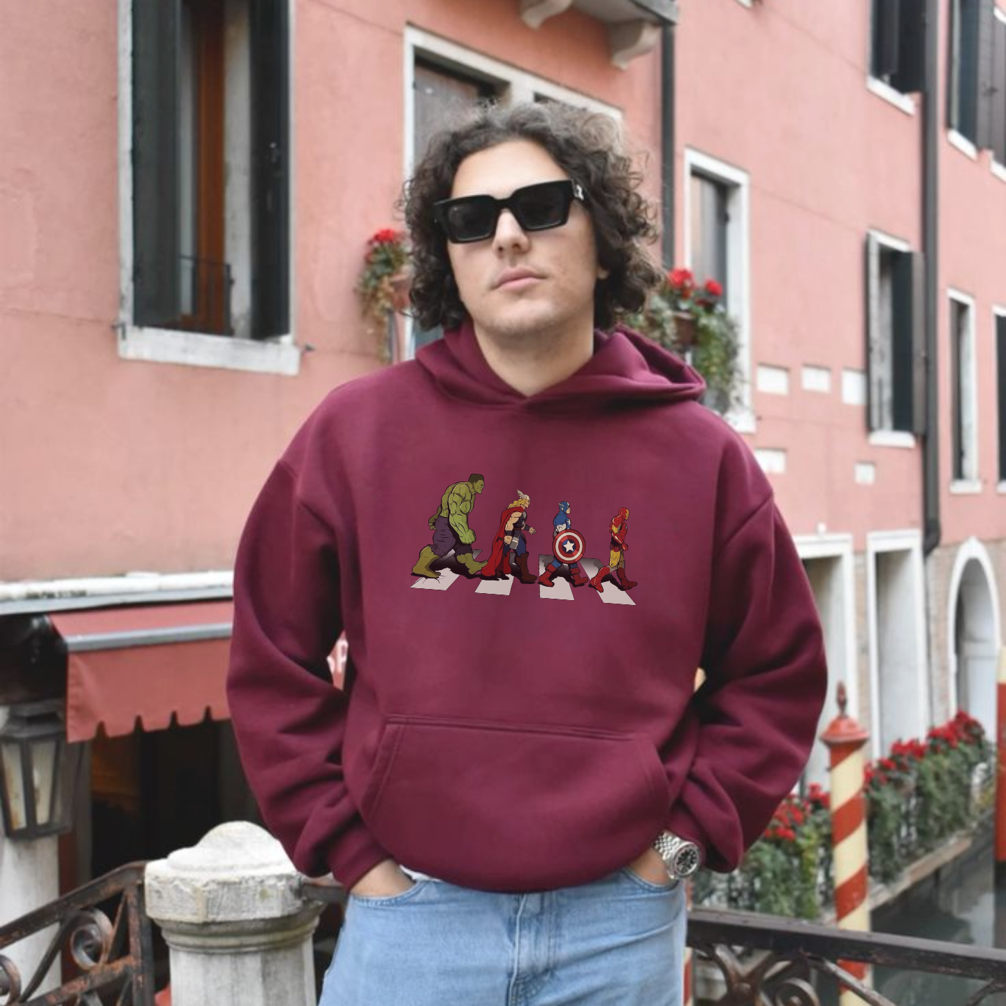 Avengers Abbey Road, Marvel x The Beatles - Hoodie