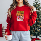 Christmas Eyes Stacked Faces - Sweatshirt