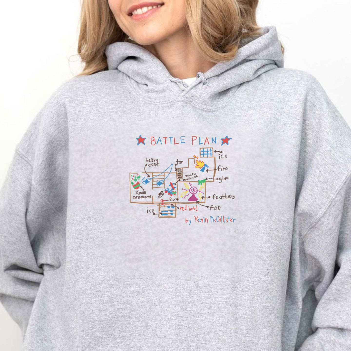 Battle Plan by Kevin McCallister, Home Alone - Hoodie
