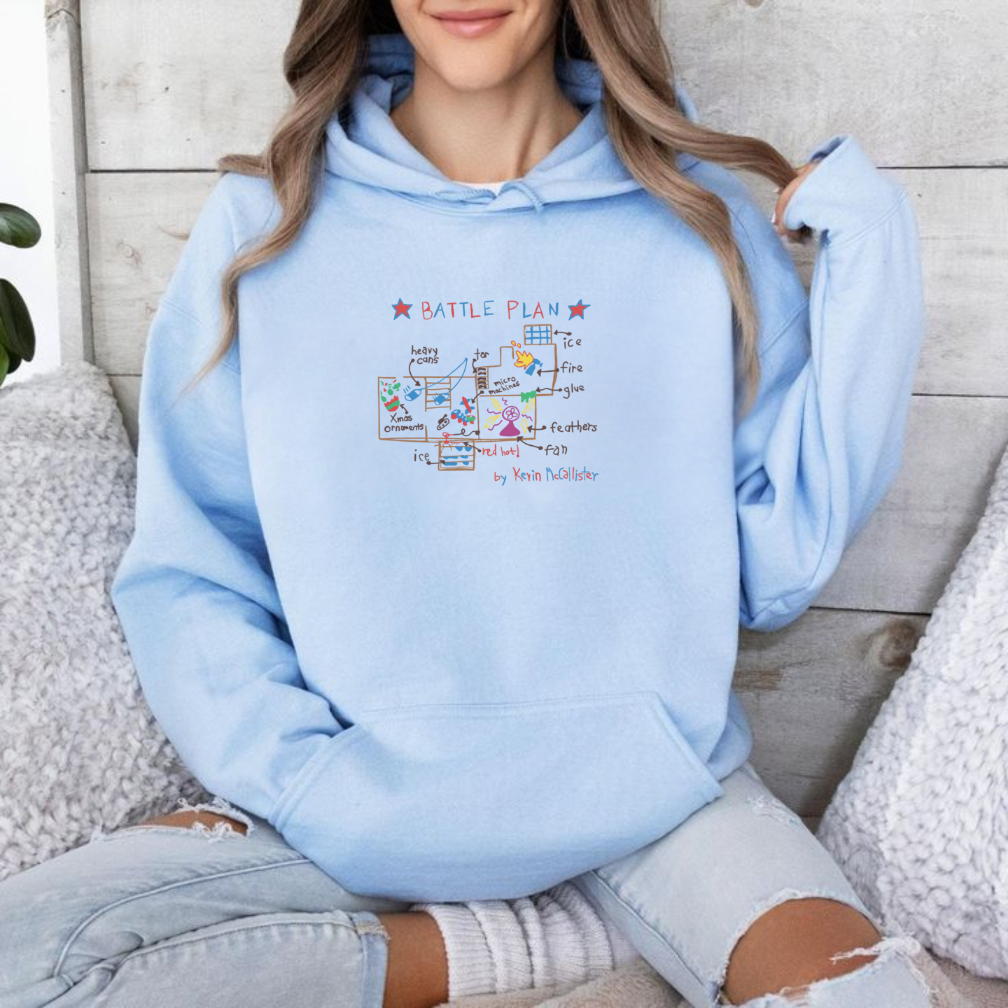 Battle Plan by Kevin McCallister, Home Alone - Hoodie