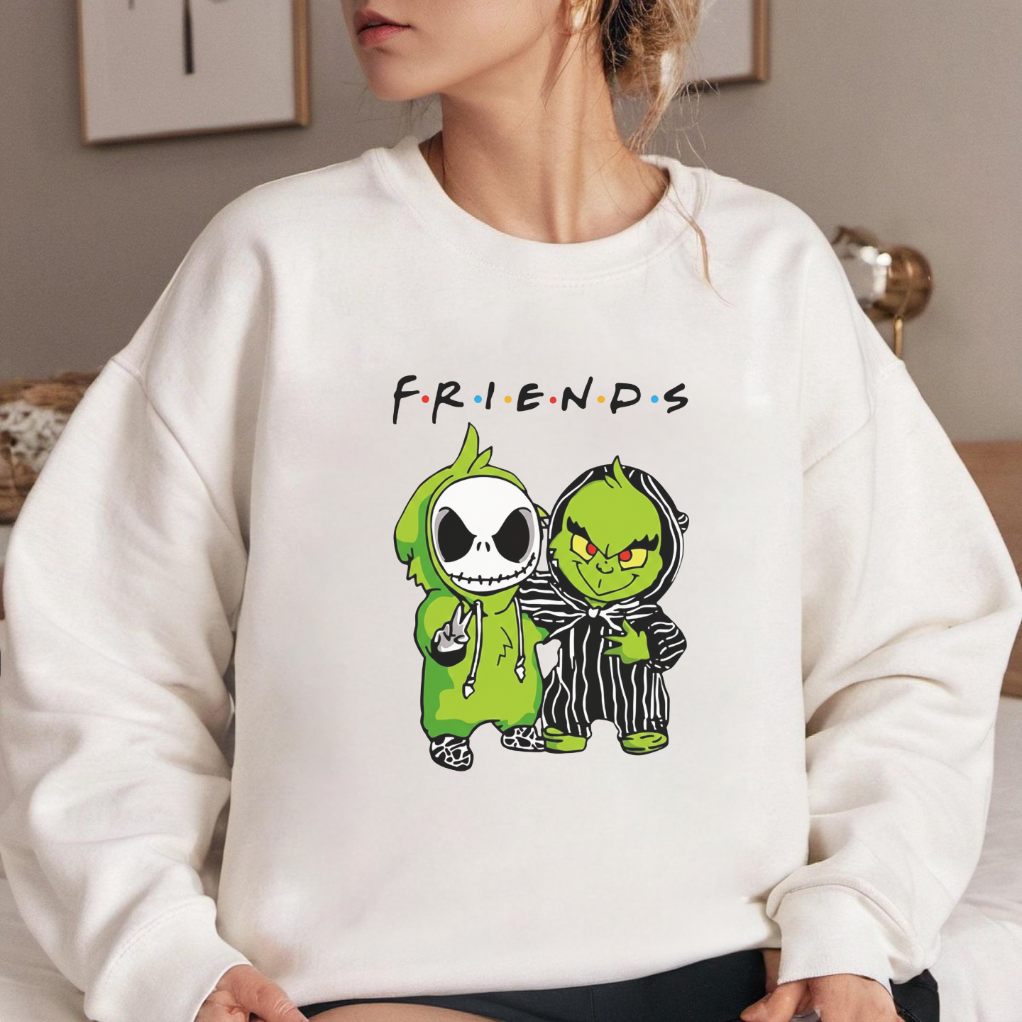 Grinch and Jack Skellington,  Friends x Christmas Nightmare Before Christmas