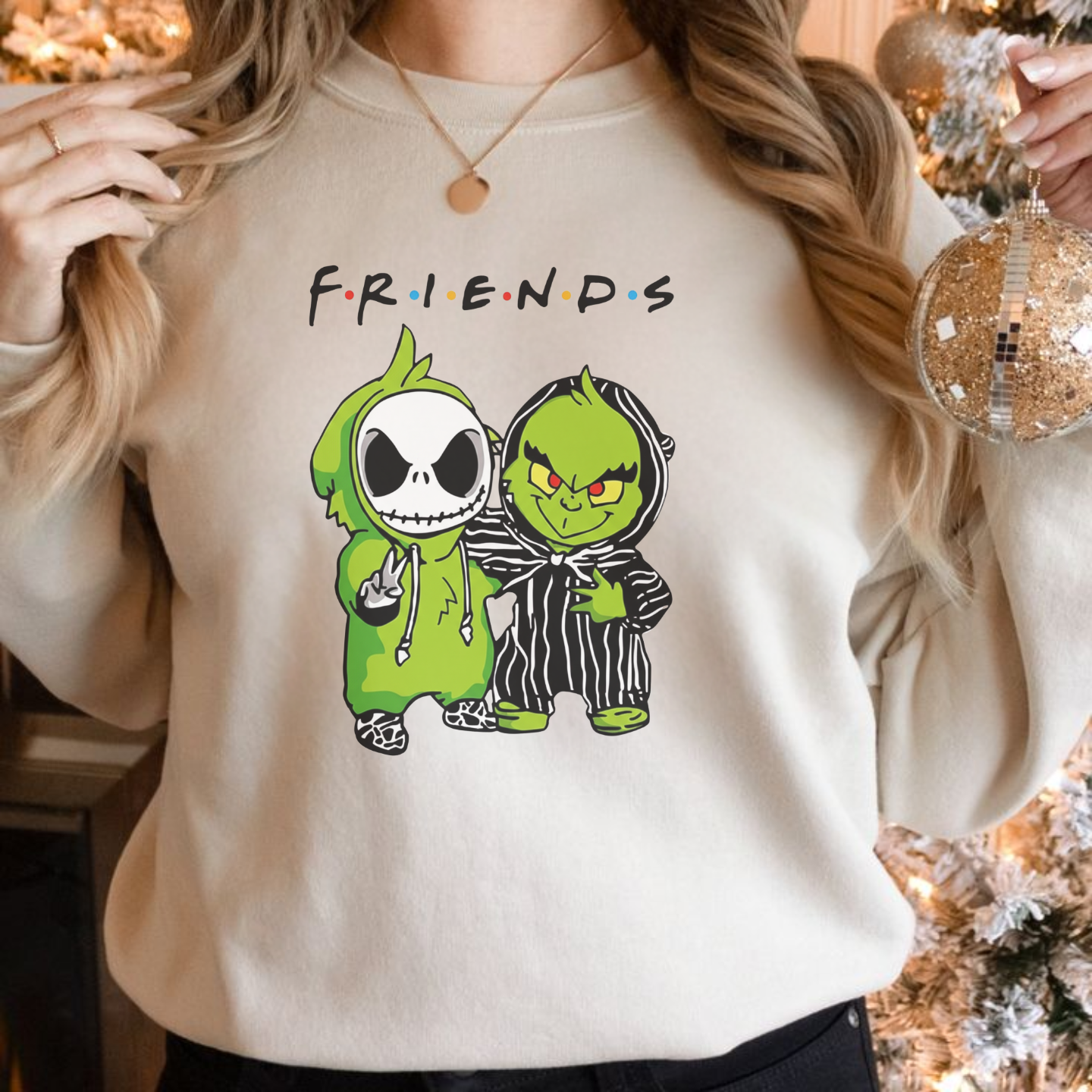 Grinch and Jack Skellington,  Friends x Christmas Nightmare Before Christmas