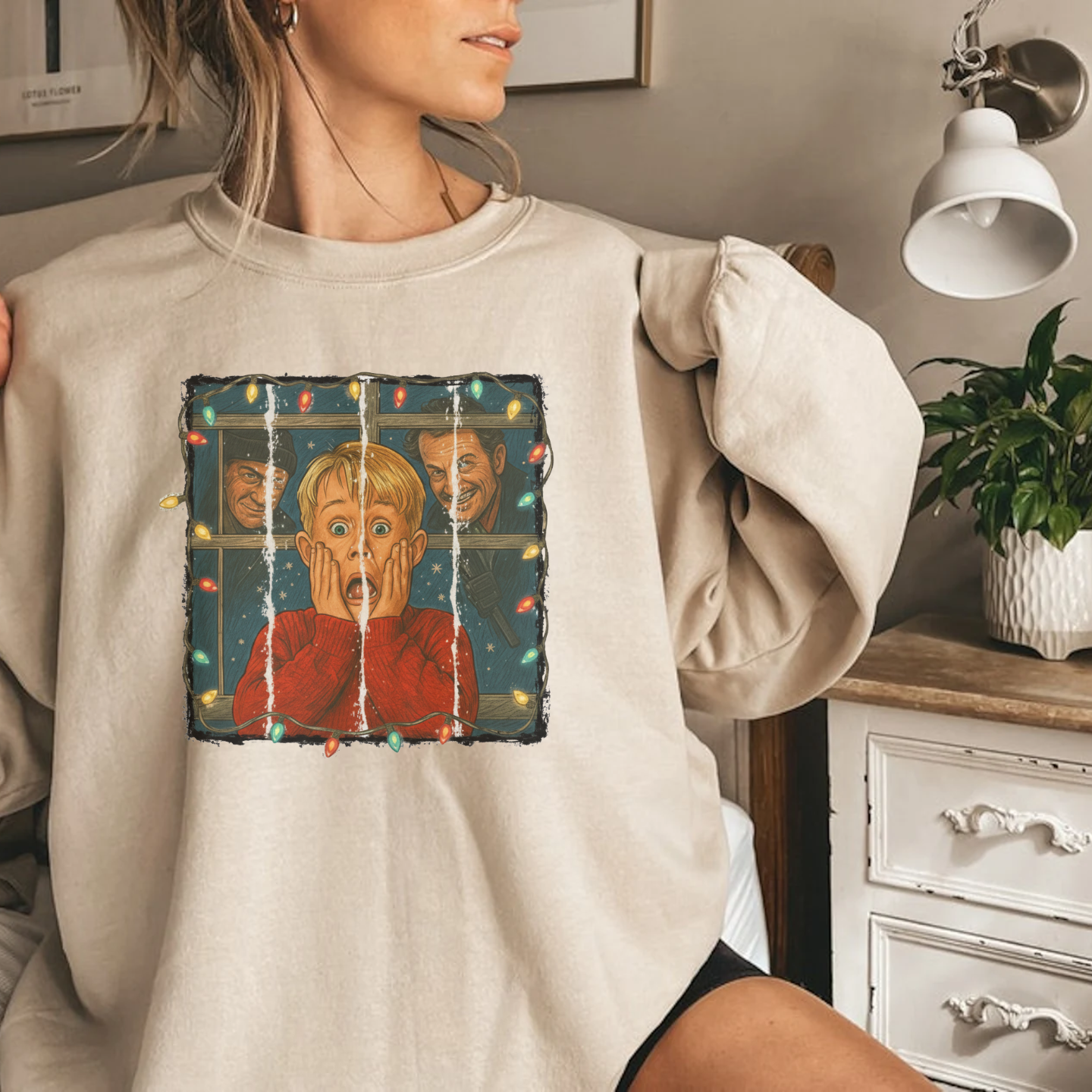 Kevin Scream Wet Bandits, Home Alone Sweatshirt