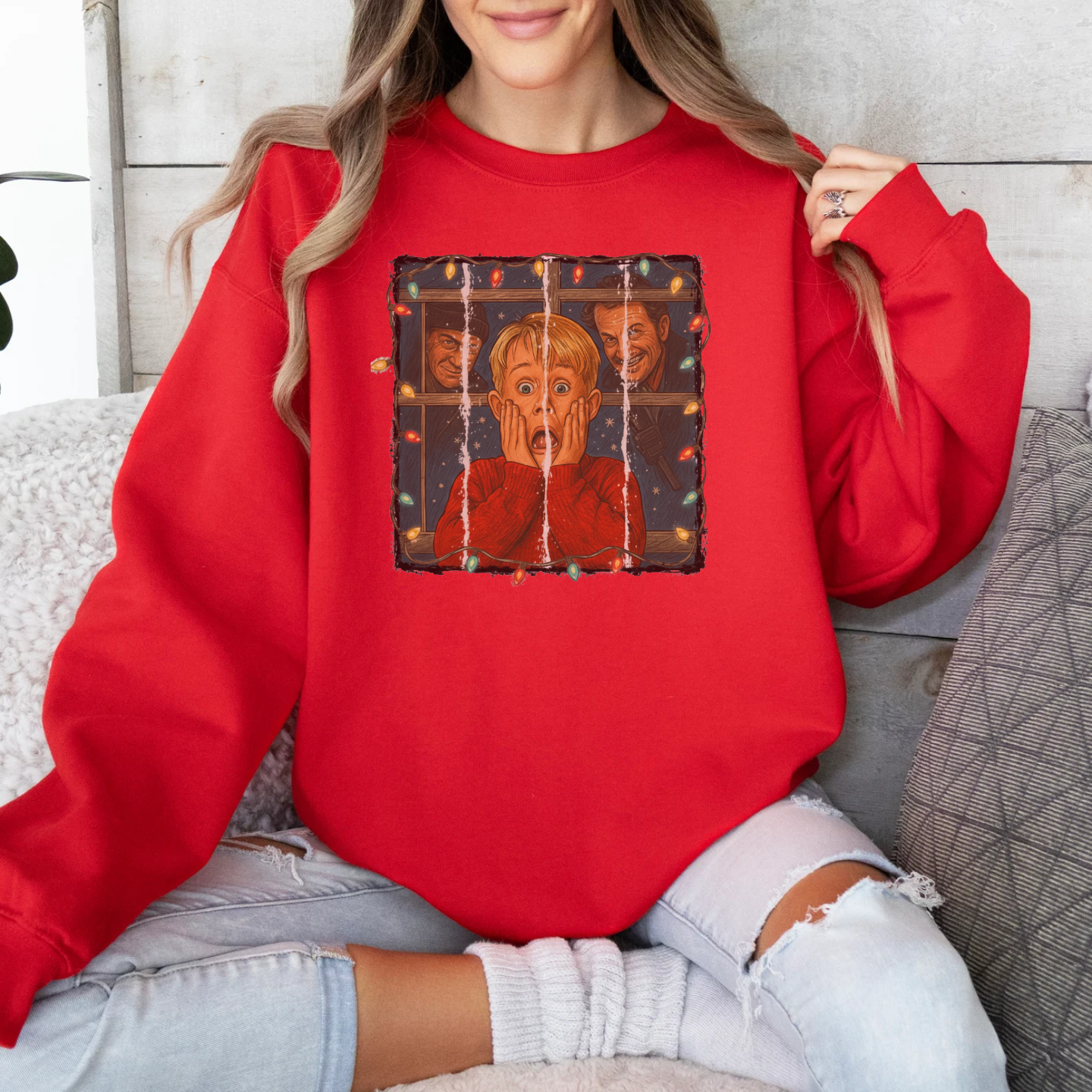 Kevin Scream Wet Bandits, Home Alone Sweatshirt