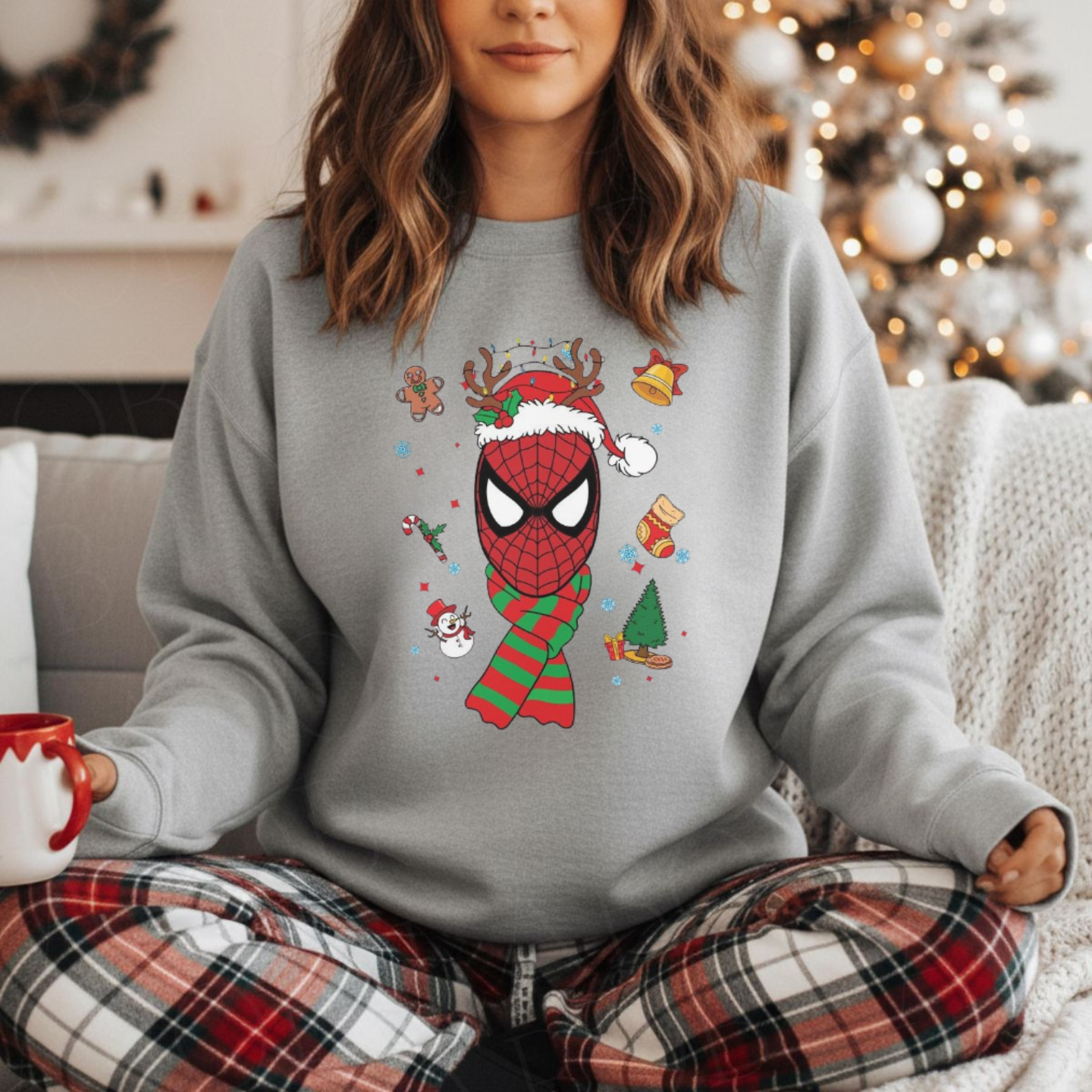 Spider Mask Holiday -  Sweatshirt