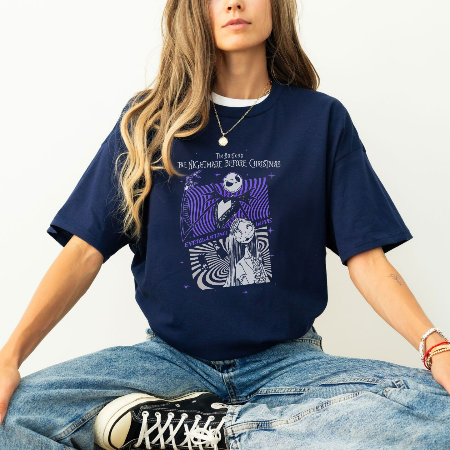 Jack and Sally, The Nightmare Before Christmas Tim Burton - T-Shirt