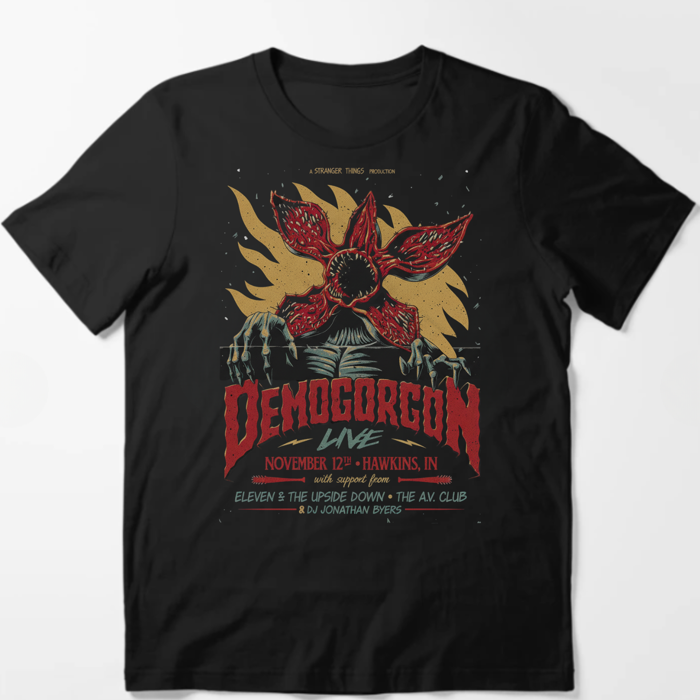 Demogorgon Live Concert Poster, Stranger Things - T-Shirt - The Fandom Store
