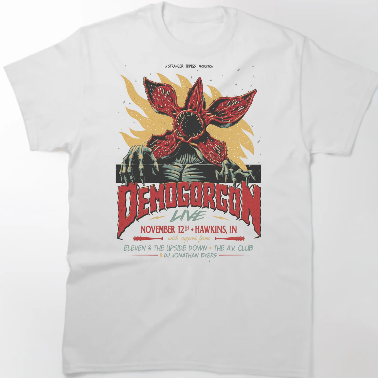 Demogorgon Live Concert Poster, Stranger Things - T-Shirt - The Fandom Store