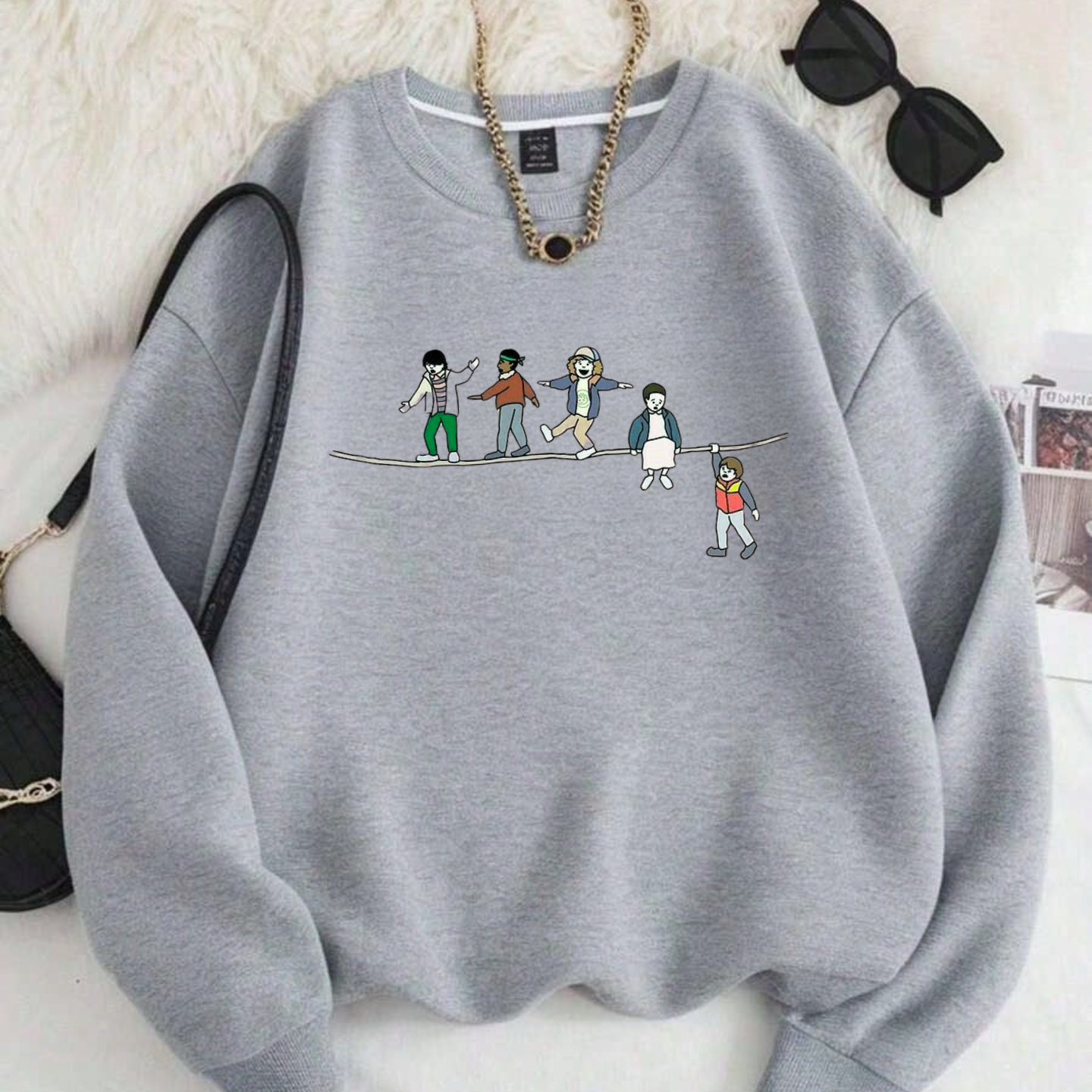 Walking friends, Stranger Things - Sweatshirt