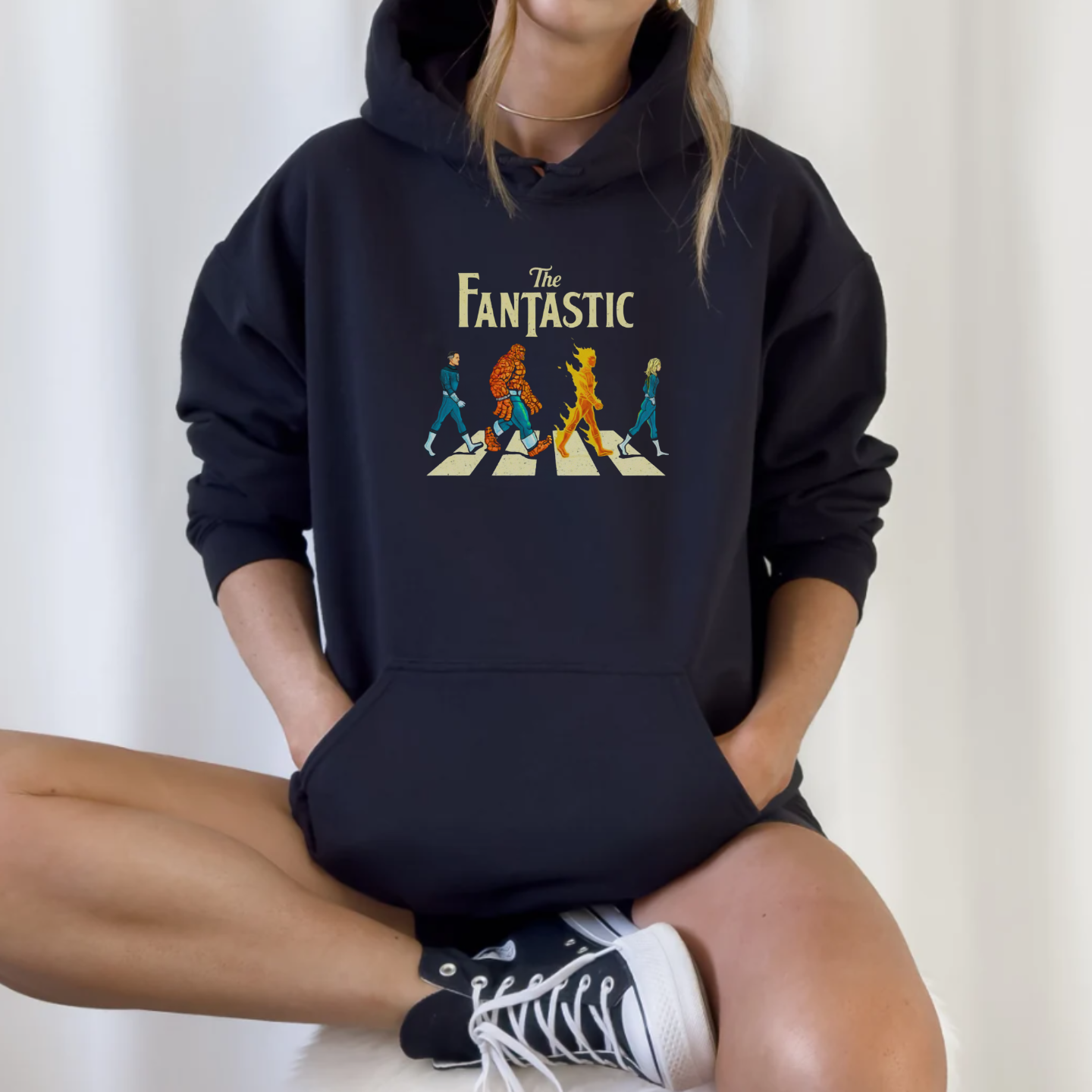 Abbey Road, Fantastic Four x The Beatles - Hoodie - The Fandom Store
