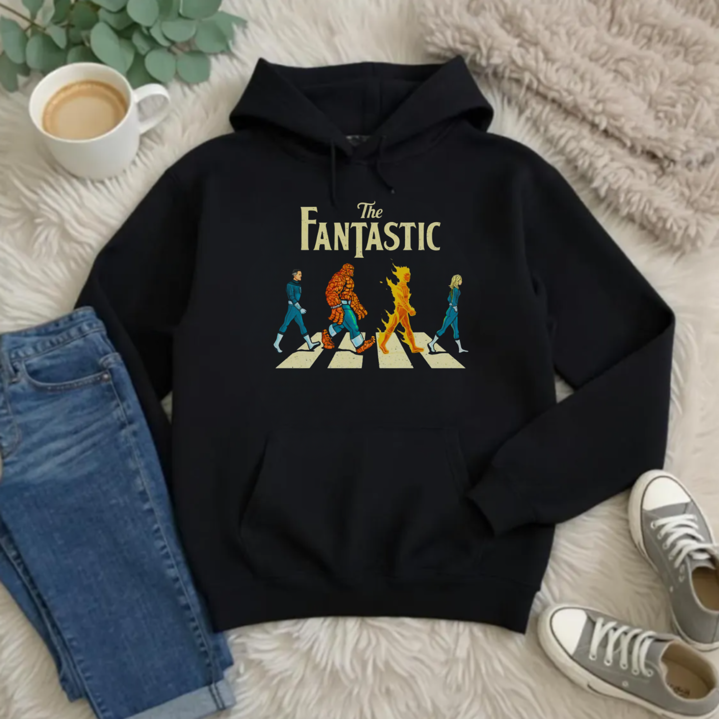 Abbey Road, Fantastic Four x The Beatles - Hoodie - The Fandom Store