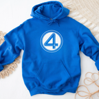 Fantastic Four "4" Logo, Marvel - Hoodie - The Fandom Store