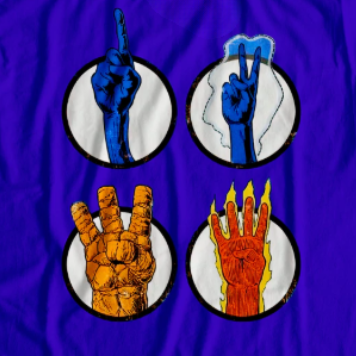 Powers Hands, Fantastic Four T-Shirt - The Fandom Store