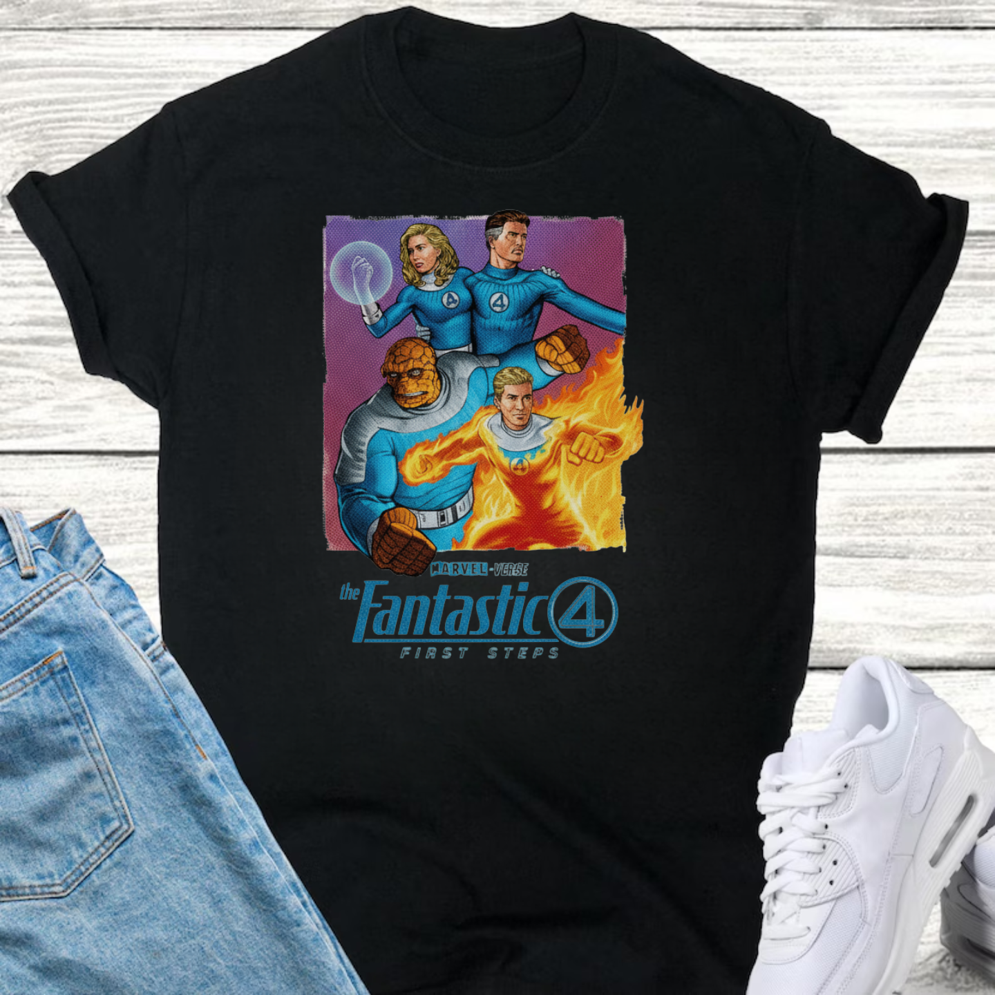 First Steps Poster, Fantastic Four - T-Shirt - The Fandom Store