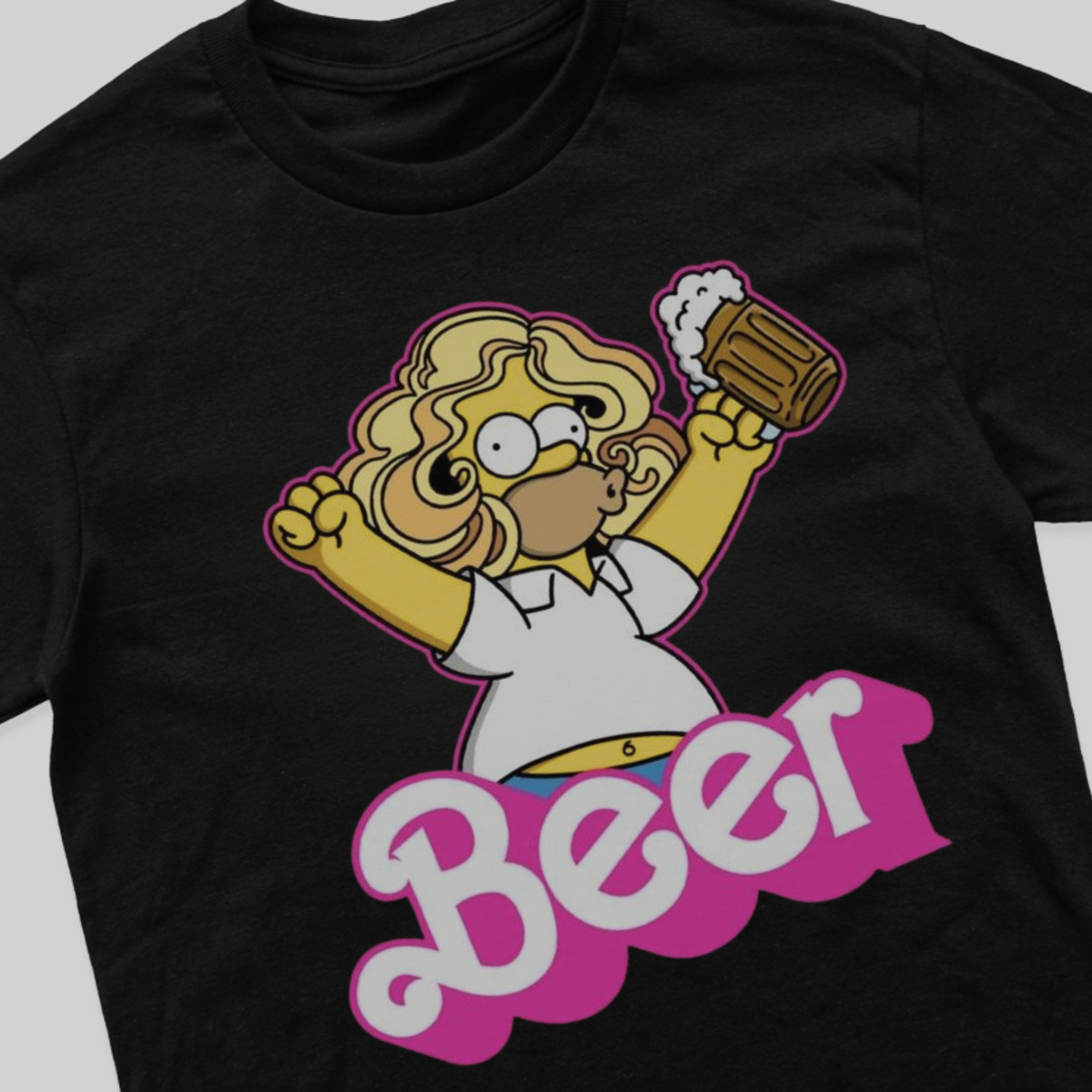 Homer Barbeer, The Simpsons x Barbie - T-Shirt - The Fandom Store