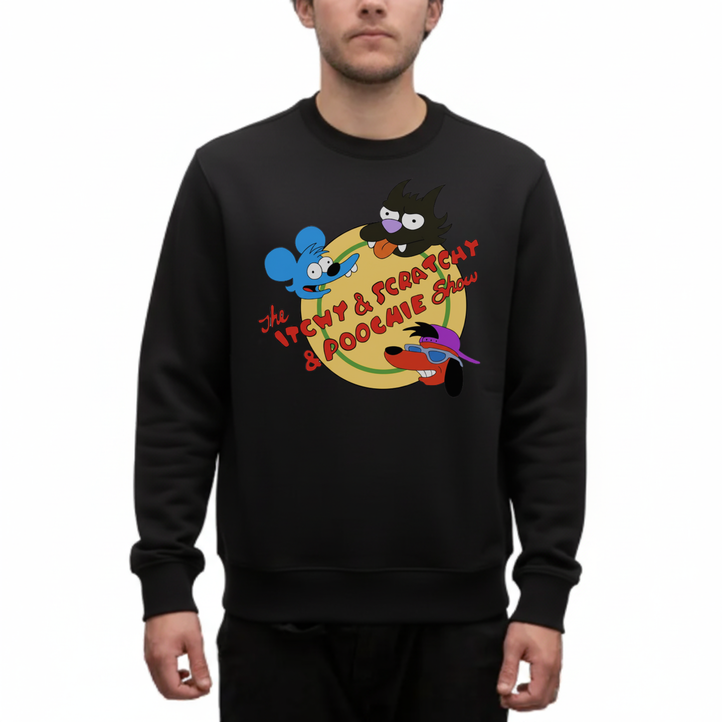 The Itchy & Scratchy & Poochie Show, The Simpsons - Sweatshirt - The Fandom Store