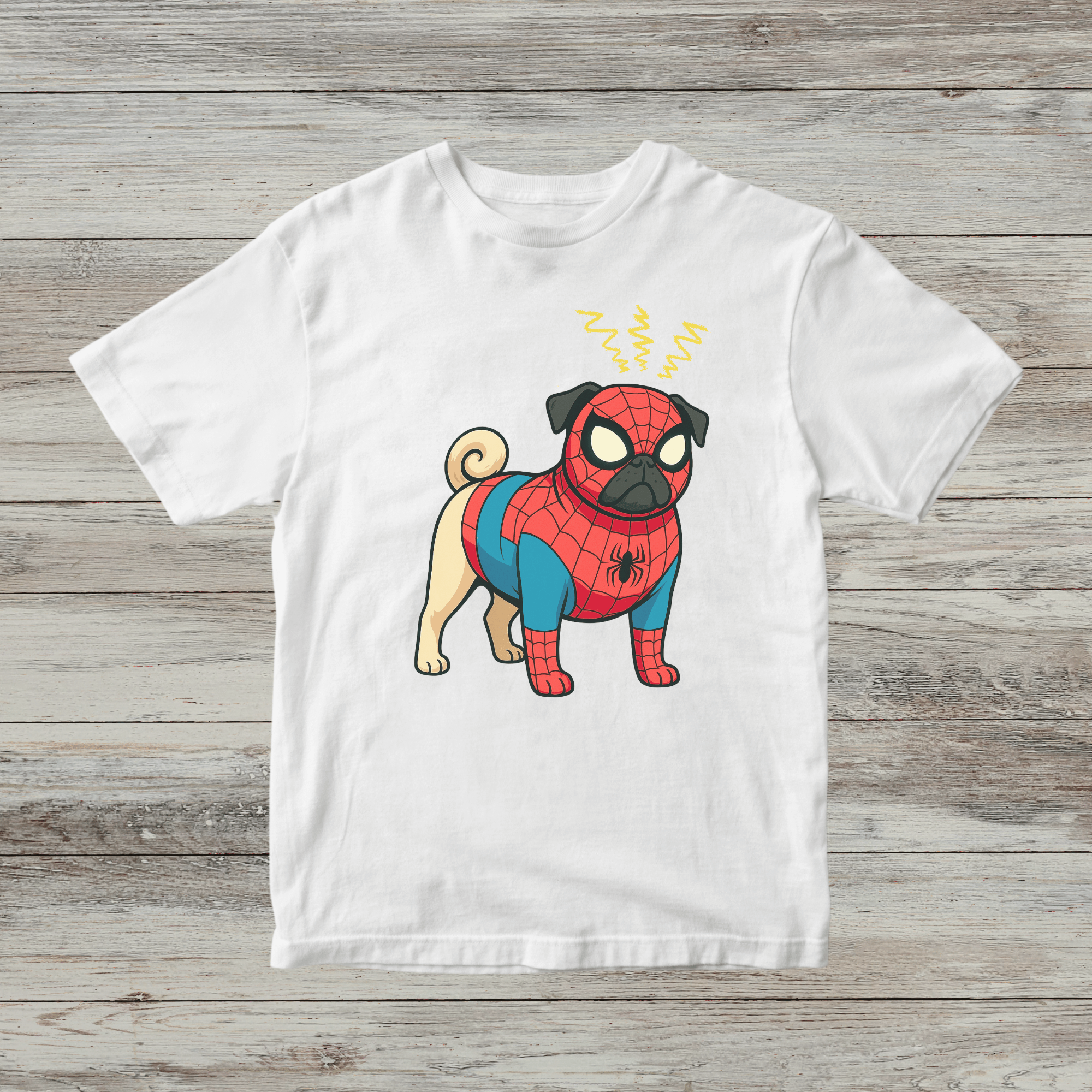 Spider-Pug, Spiderman T-Shirt