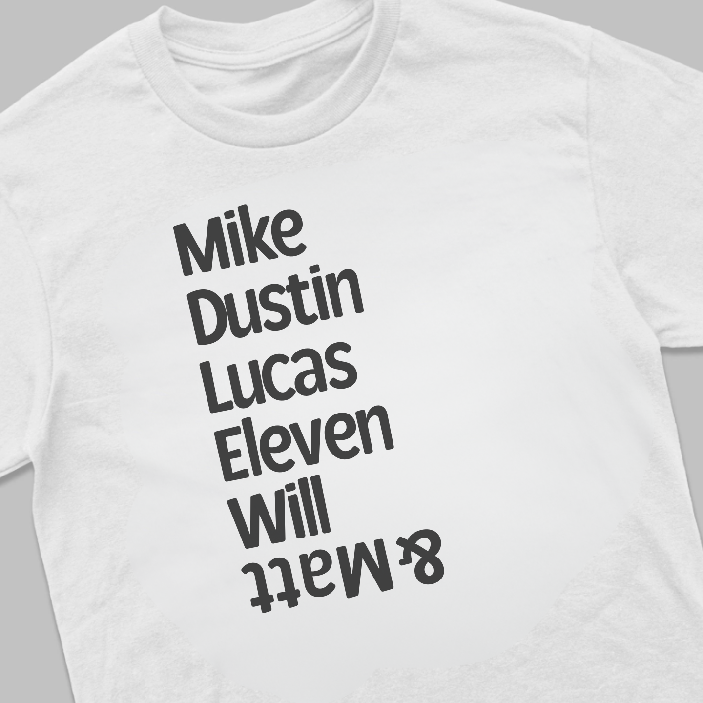 Mike, Dustin, Lucas, Eleven, Will & Matt, Stranger Things - T-Shirt - The Fandom Store