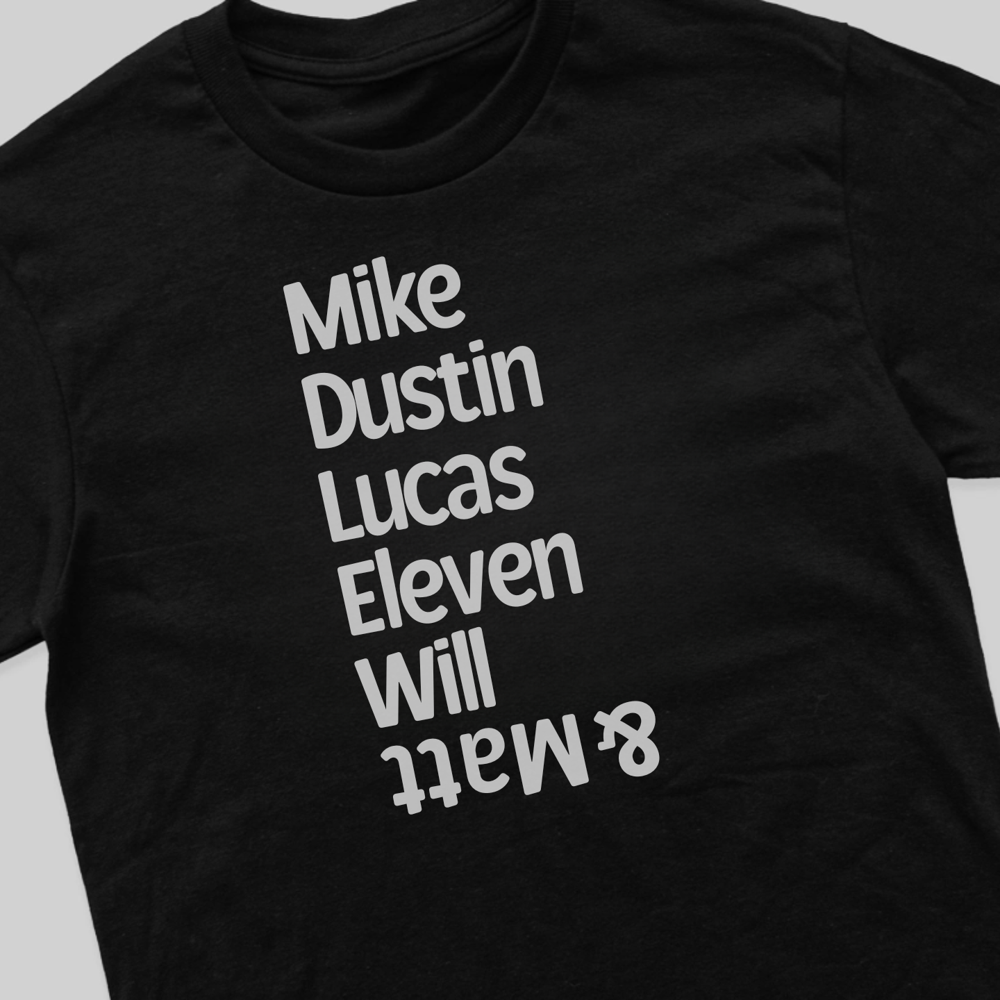 Mike, Dustin, Lucas, Eleven, Will & Matt, Stranger Things - T-Shirt - The Fandom Store