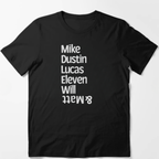 Mike, Dustin, Lucas, Eleven, Will & Matt, Stranger Things - T-Shirt - The Fandom Store