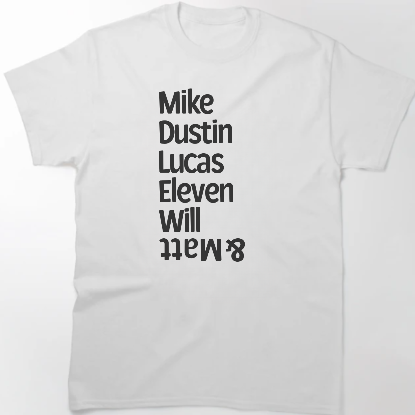 Mike, Dustin, Lucas, Eleven, Will & Matt, Stranger Things - T-Shirt - The Fandom Store