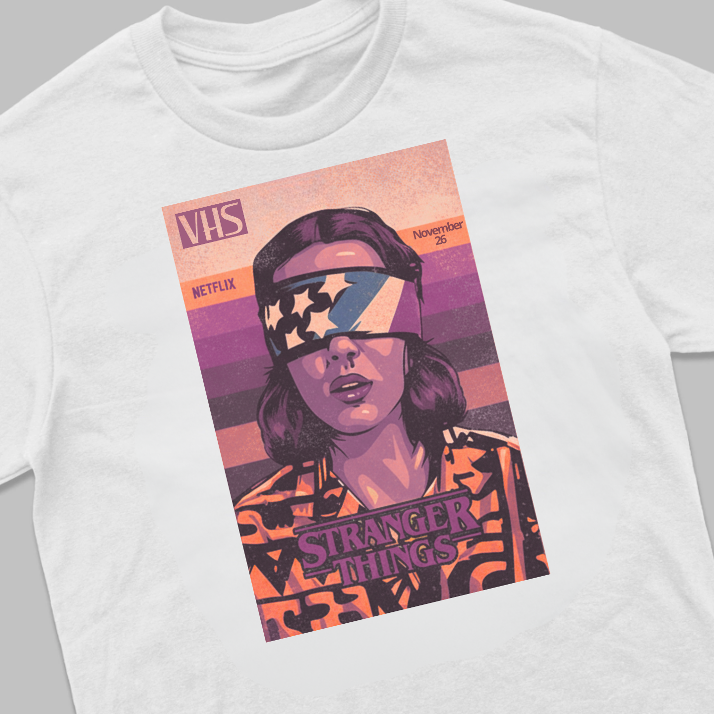 Eleven VHS Poster Style, Stranger Things - T-Shirt - The Fandom Store