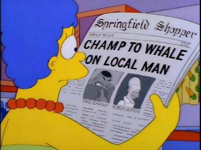 Homer vs Drederick Tatum, The Simpsons - T-Shirt